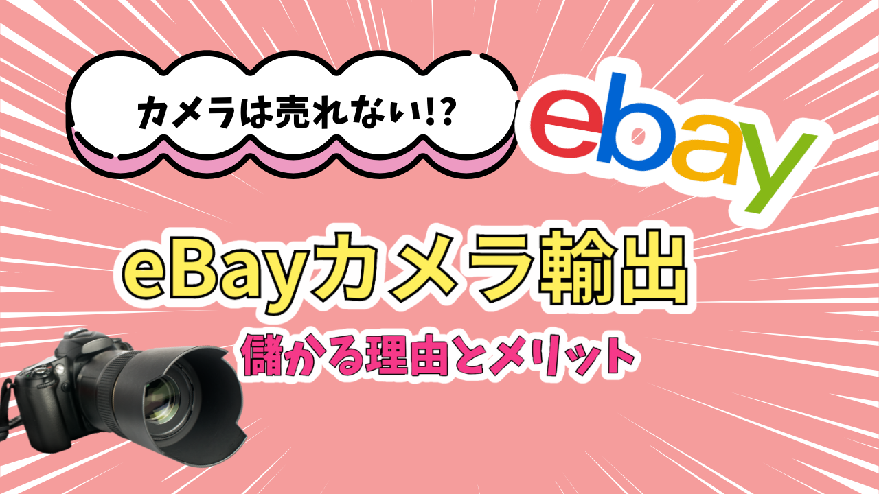 eBay輸出のカメラせどりは売れない!?儲かる理由とメリットを検証して 